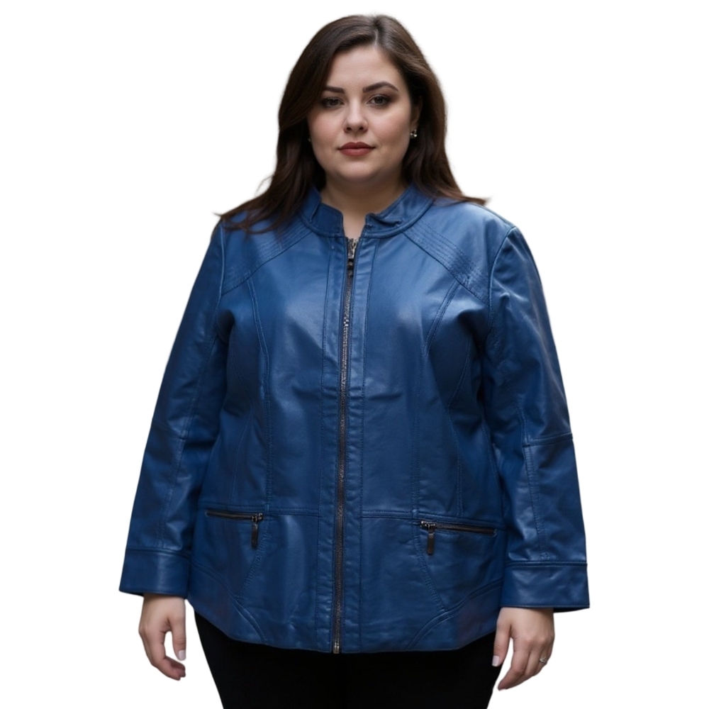 🆕️Christopher & Banks (CJ Banks) Faux Leather Jacket